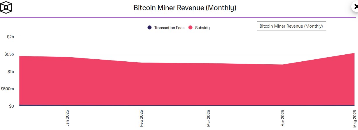 Bitcoin miners revenue 