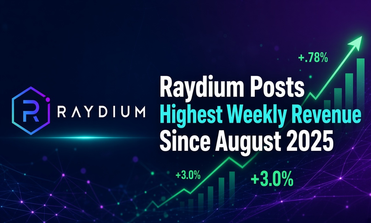 Raydium Posts Highest Weekly Revenue Since August 2025